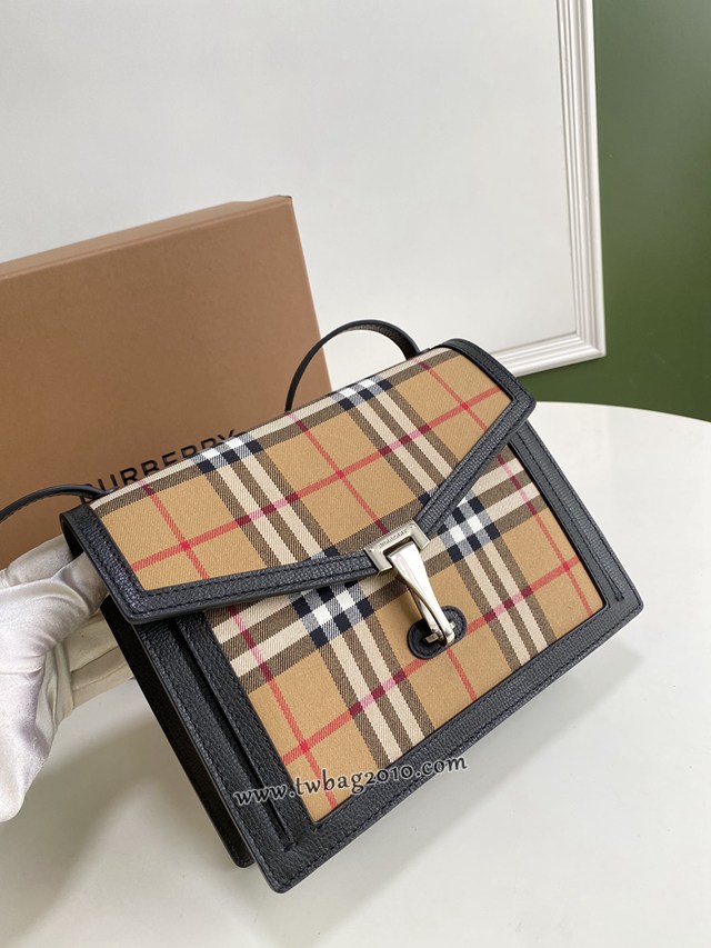 Burberry專門店新款Vintage復古格紋斜背包 巴寶莉肩背女包 yxb1469